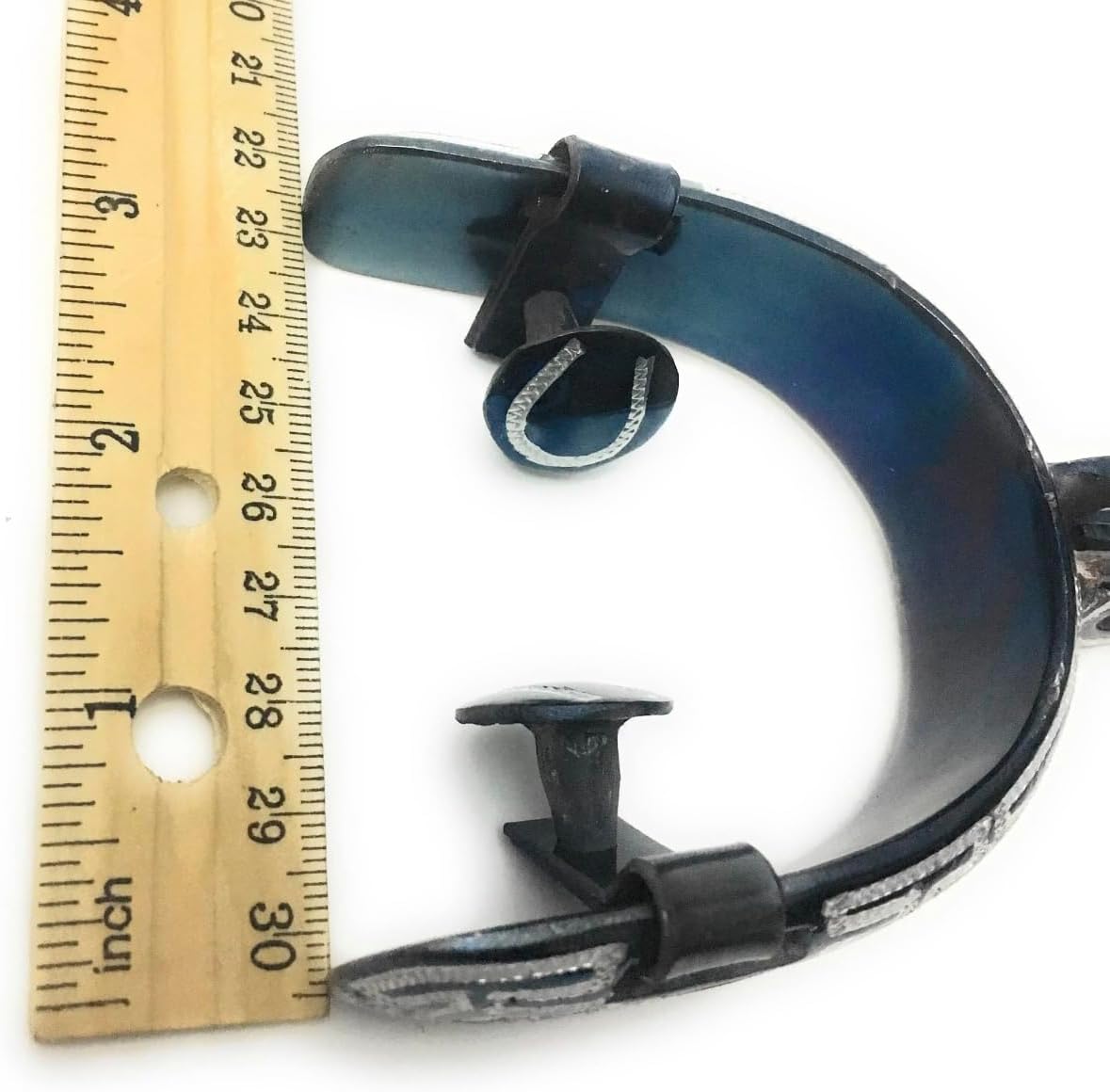 Authentic Mexican Charro Blue Spurs, Espuelas Charras Azules