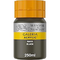 Winsor & Newton Galeria Colore Acrilico 250 ml – Nero di Marte