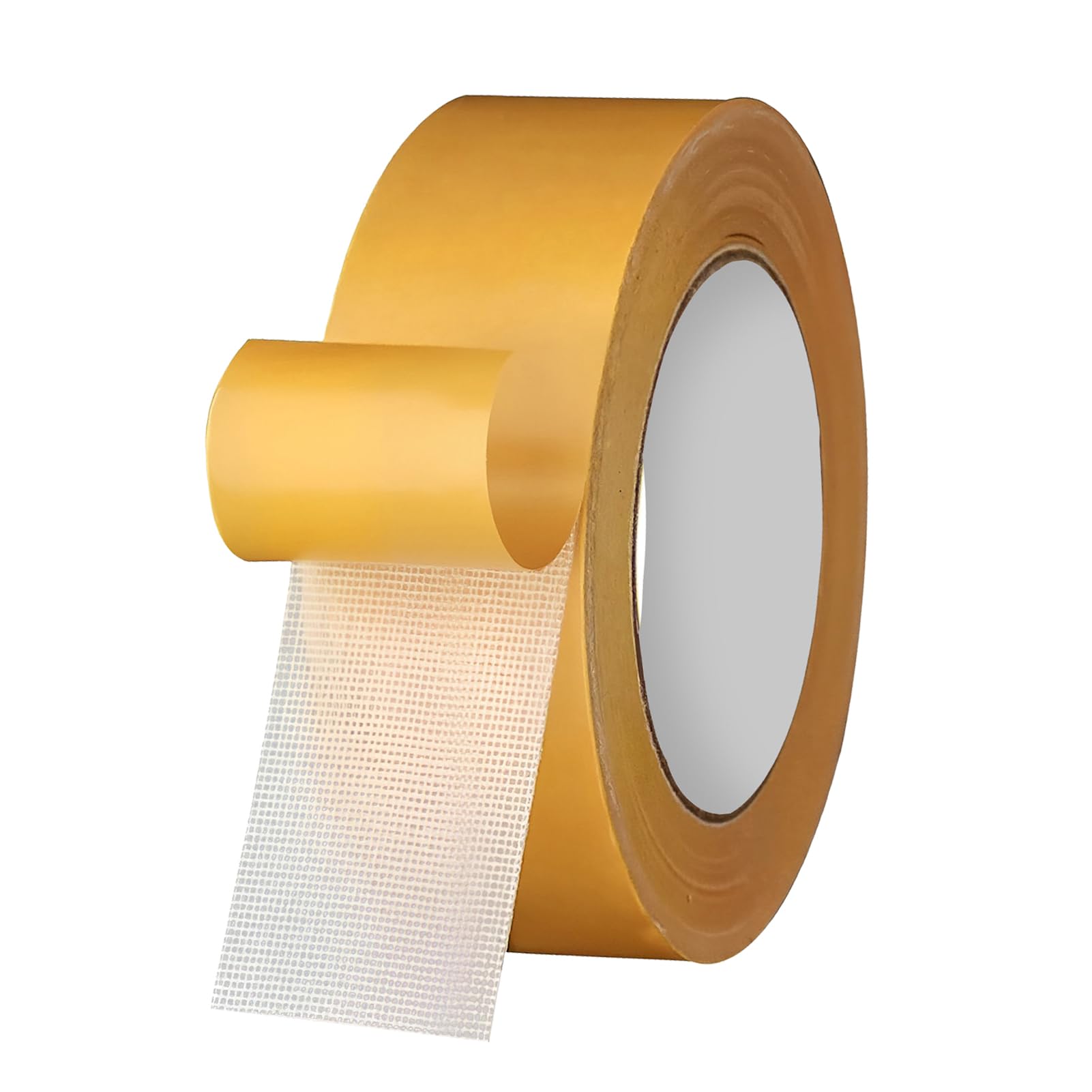 Tacitmeet Double Sided Fabric Tape, Heavy Duty Curtain Hemming Tapes with Fiberglass Mesh, Double Sided Tape for Clothes Pants Dresses Floor Carpet Wall without Sewing Ironing (0.78 Inch × 66FT)