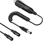 12v Heated Jacket Adapter Charger Liner Plug Compatible with Milwaukee, Revean, Snap-on, Metabo, Craftsman, AEG, Harley Davidson (Car Charger)