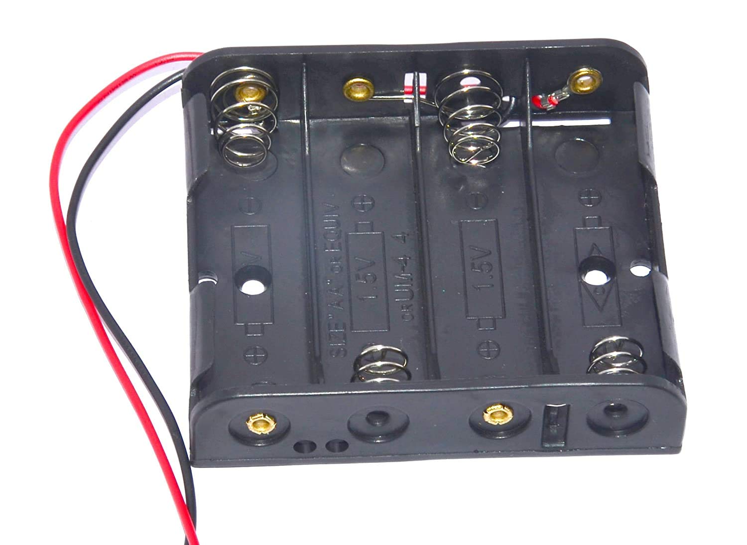 REES52 New Plastic 4 X 1.5V AA 2A Cell Battery Holder Storage Box Standard 6V Case with Lead Wire (B08RSHG1M4) Amazon Price History, Amazon Price Tracker