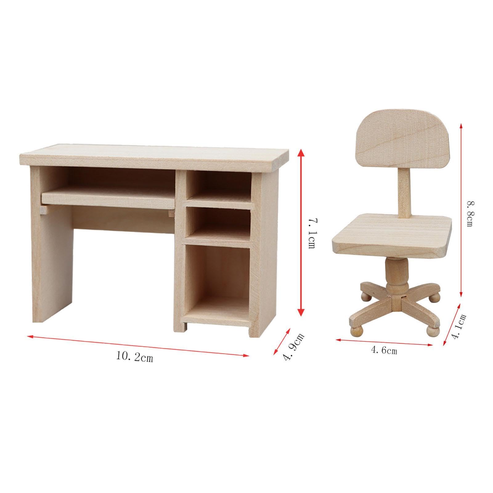 Odoria Miniatur Stuhl 1/6 – Kunststoff, 8,8x7,5x16,5 Cm, Für Puppenhaus & Diorama