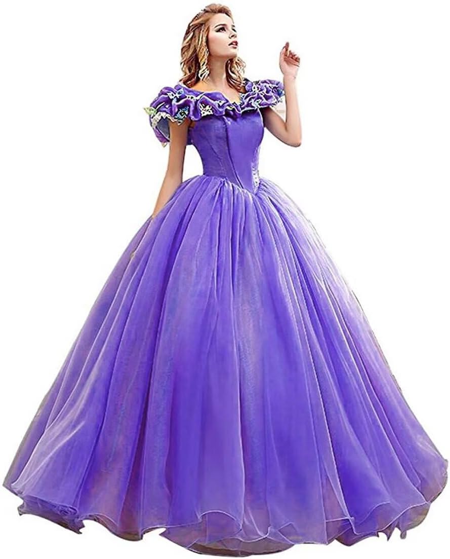Women's Princess Costume Off Shoulder Prom Gown Wedding Dresses Evening Gown Quinceanera Dress 2025