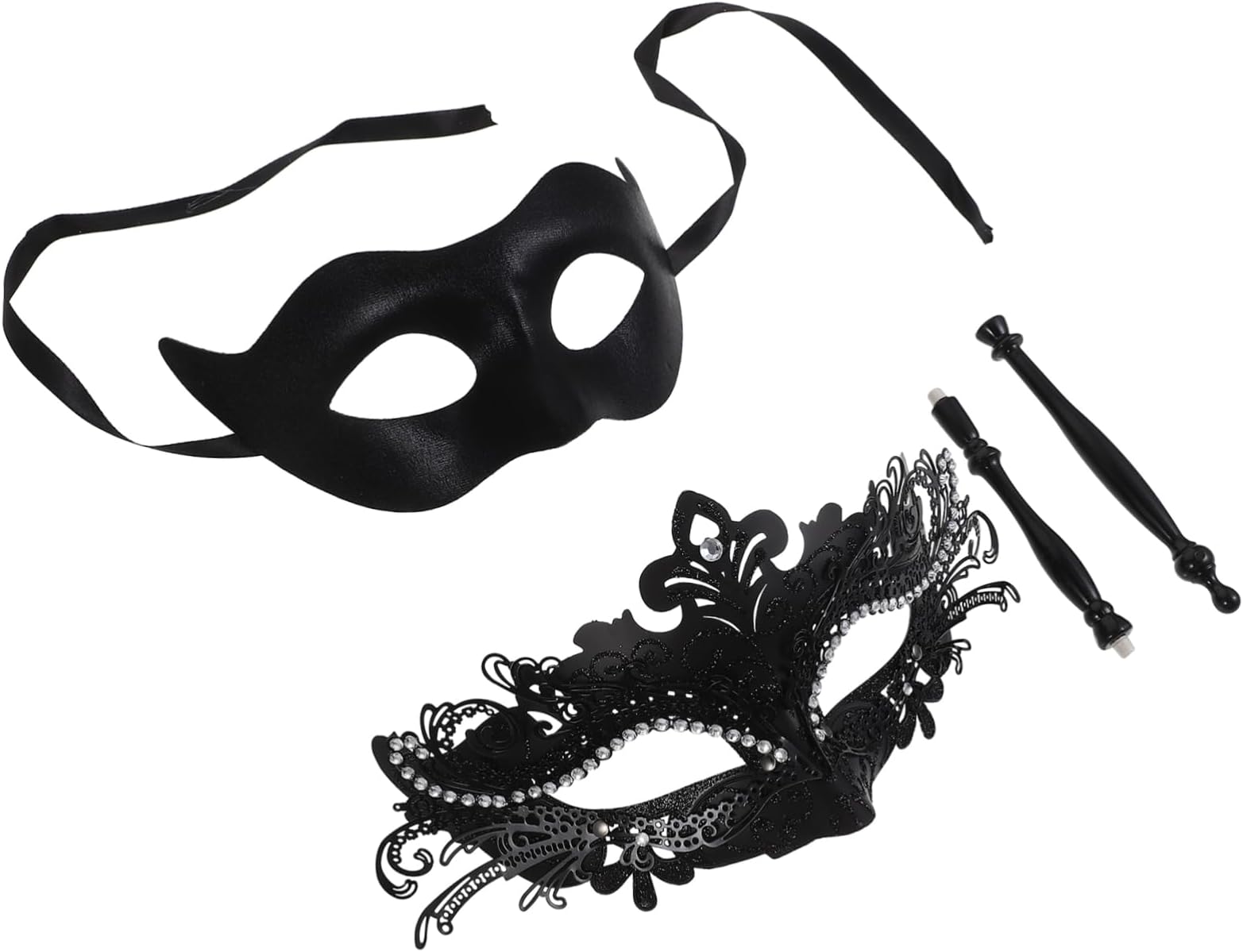2pcs Half Face Masquerade Masks for Cosplay Festivals and Parties Lightweight Comfortable and Costume Accessories for Adults and and