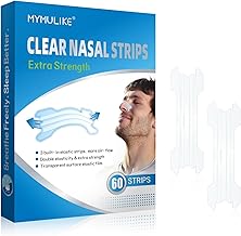 Invisible Clear Nasal Strips for Snoring, 60 Count Nose Strips for Breathing, Extra Strength Nasal Strips, Lift for Open Feeling During Sleep & Sports