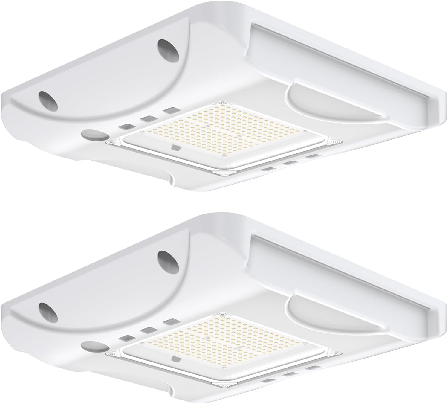 HYPERLITE 22500LM LED Gas Station Lights: 150W 5700K Commercial Canopy Light Eqv. to 600W HID/HPS - Recessed or Surface Mount for Warehouse Loading Dock Barn Stadium 0-10V Dimmable IP65 1 Pack