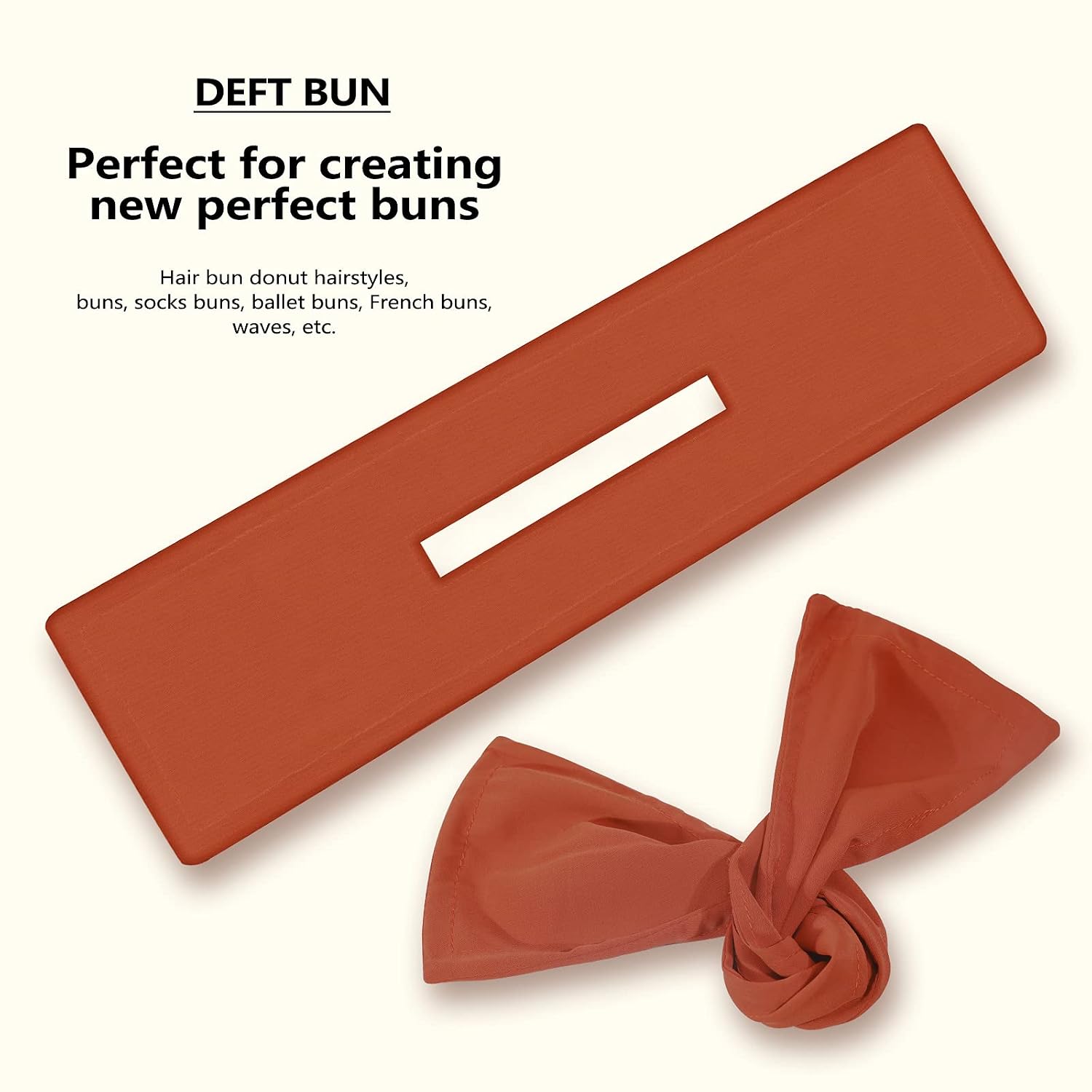 6 Pcs Deft Bun for Hair, Reusable Flexible Deft Bun Maker, Magic Hair Bun Maker, Bun Hair Maker with Hair Rope, Bun Maker for Ballet Buns French Twist Waves Summer Accessories for Women Lazy Hair Set