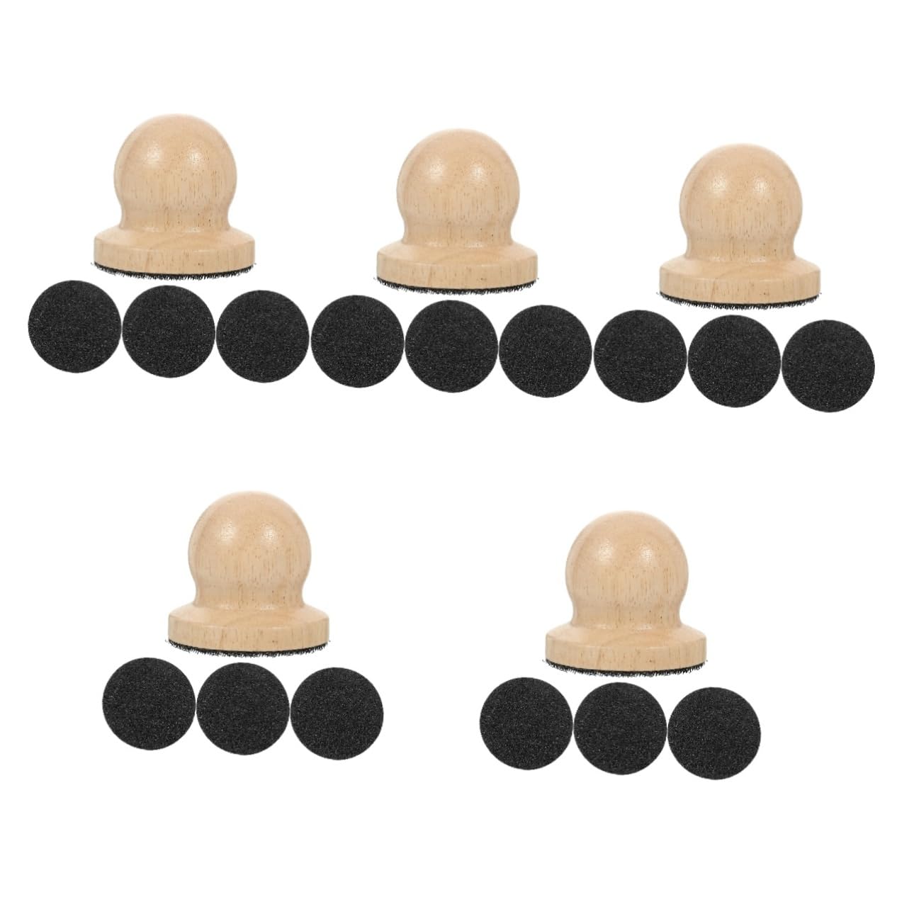 YARNOW Lot De 5 Limes À Ergonomiques pour Chien avec Manche en Bois pour Les Pattes Et Les des Animaux De Compagnie