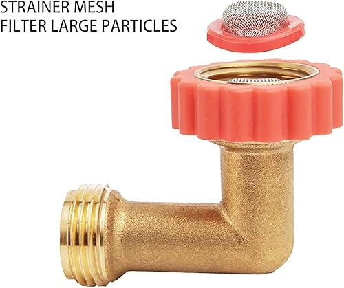 Miniatura 3 de Roastove Protector de manguera de latón sin plomo de 90°, adaptador de manguera de jardín, codo de manguera de 90 grados, protector de manguera de