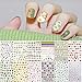 Produktbild Nail Art Aufkleber, Kalolary 12 Blätter 840 Pcs+ 3D Selbstklebende Sommer Nagelsticker Nail Art Nail Sticker Nail Sticker Set für Frauen Kinder Kleine Mädchen Maniküre DIY oder Nagelstudio