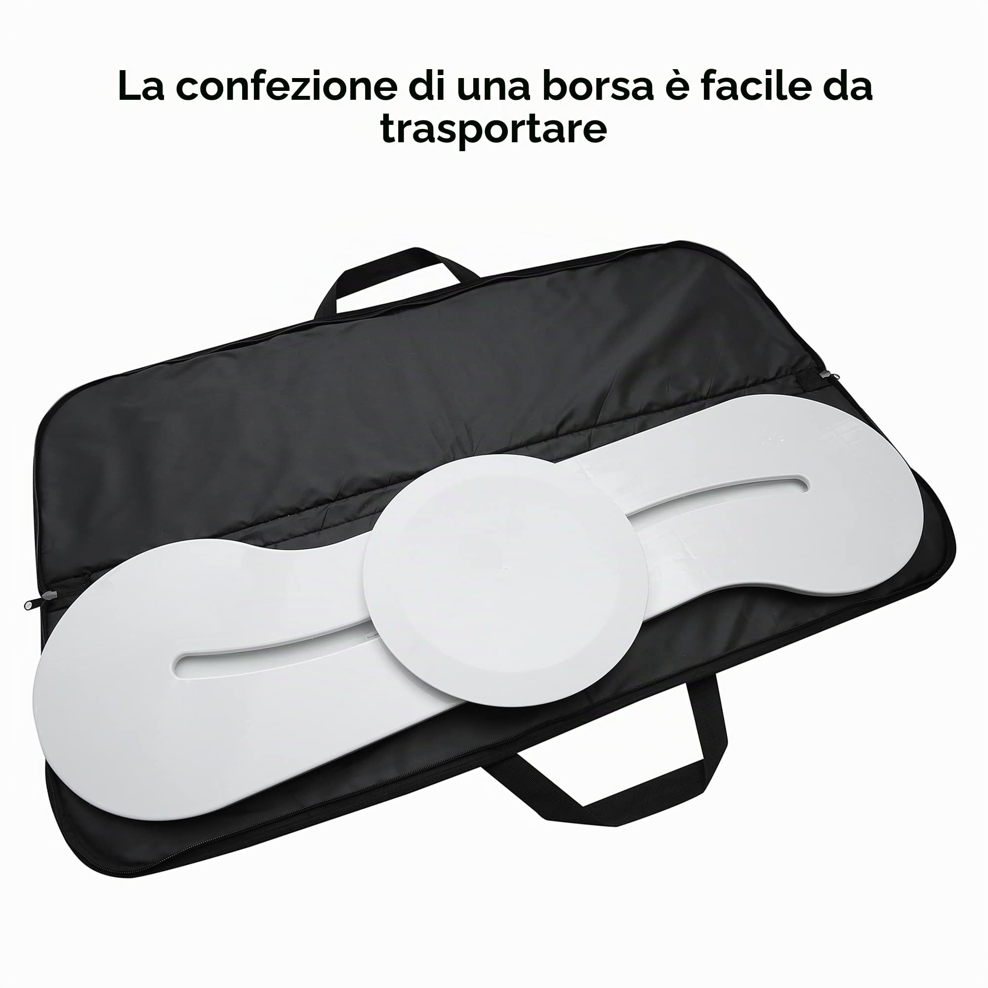 Tavola di trasferimento per letto, per sedia a rotelle, tavola scorrevole, trasferimento da tavola a sedia a rotelle (102,9 cm, bianco)