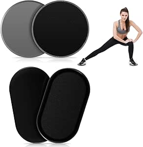 2 Pair Abdominal Core Sliders Dual Sided Gliding Discs for Exercise ...