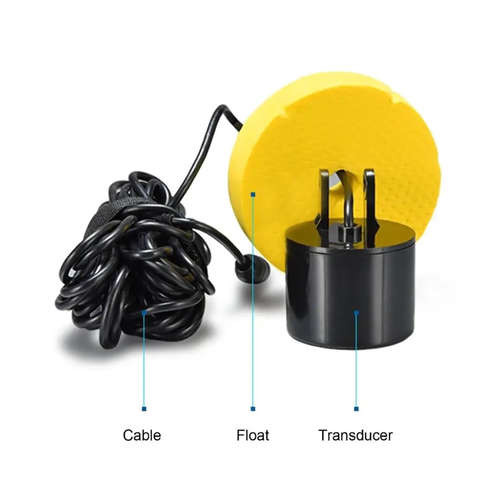 Sondeur de pêche Filaire Portable, sondeur à écho de Profondeur de 100 m, écran LCD Couleur TFT, for la pêche