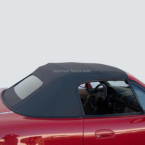 Miniatura 6 de Sierra Auto Tops Convertible Top Reemplazo para Mazda Miata MX5 1990-2005, vinilo Cabrio, marrón