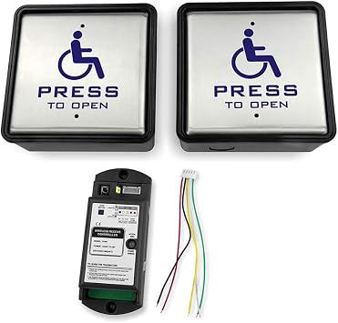 Olide Swing Door Closer,Automatic Door Opener and Closer (with 2pcs Wired/Wireless Disabled switches)