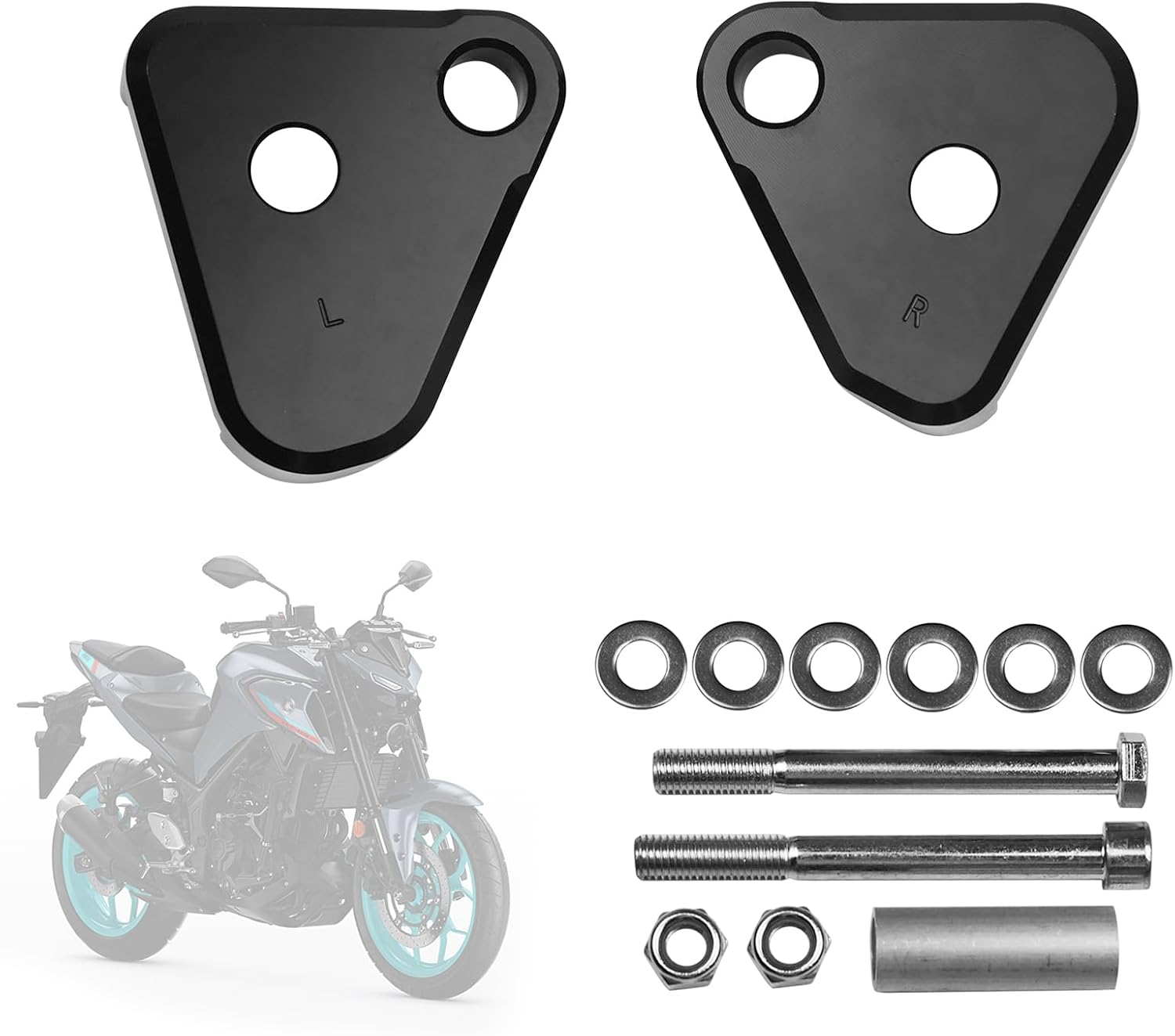 R3 Lowering Links Kit 1.5'' Inches Lower Compatible with MT-03 2016-2024 MT 03 & YZF-R3 2015-2025 YZF R3