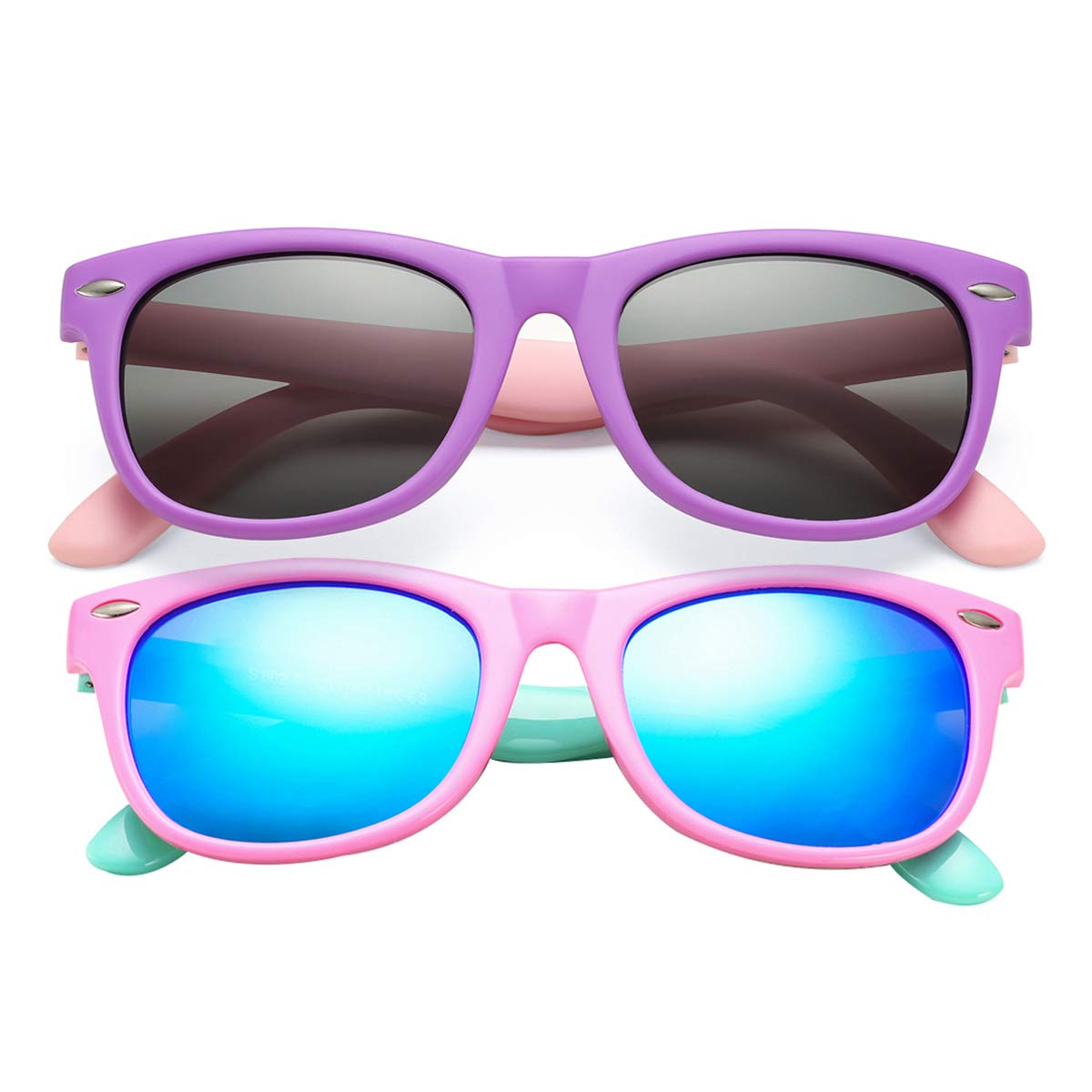 COASION Kids Polarized Sunglasses Age 3-9 Flexible Shades UV Protection
