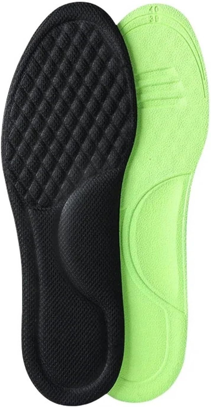 Unisex Memory Foam Orthopedic Insoles Insole for Shoes Sports Soft Shoe Accessories(Black 1pair,45-46)