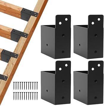 Pergola Bracket Kit | Heavy Duty Right Angle Corner Bracket - Home Gardening Hardware for Garage Outdoor Home Greenhouse