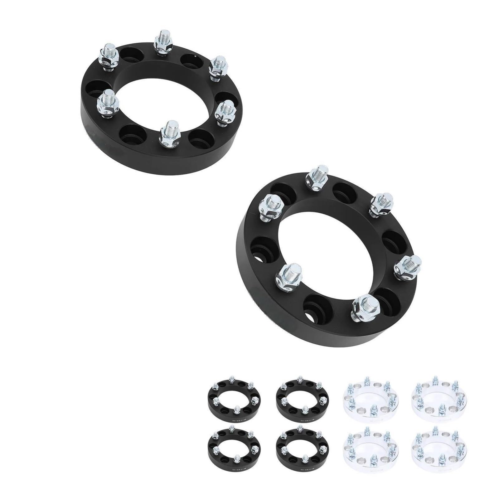 Entretoises de roue de voiture 30MM 6 pour les entretoises de roue goujon adaptateurs en alliage d'aluminium remplacement pour L200