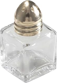 Winco 12-Piece Square Shaker with Brass Top, 1/2-Ounce