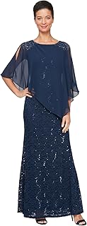Womens Long Shimmer Foil Printed Chiffon Overlay Wedding Guest Capelet G...