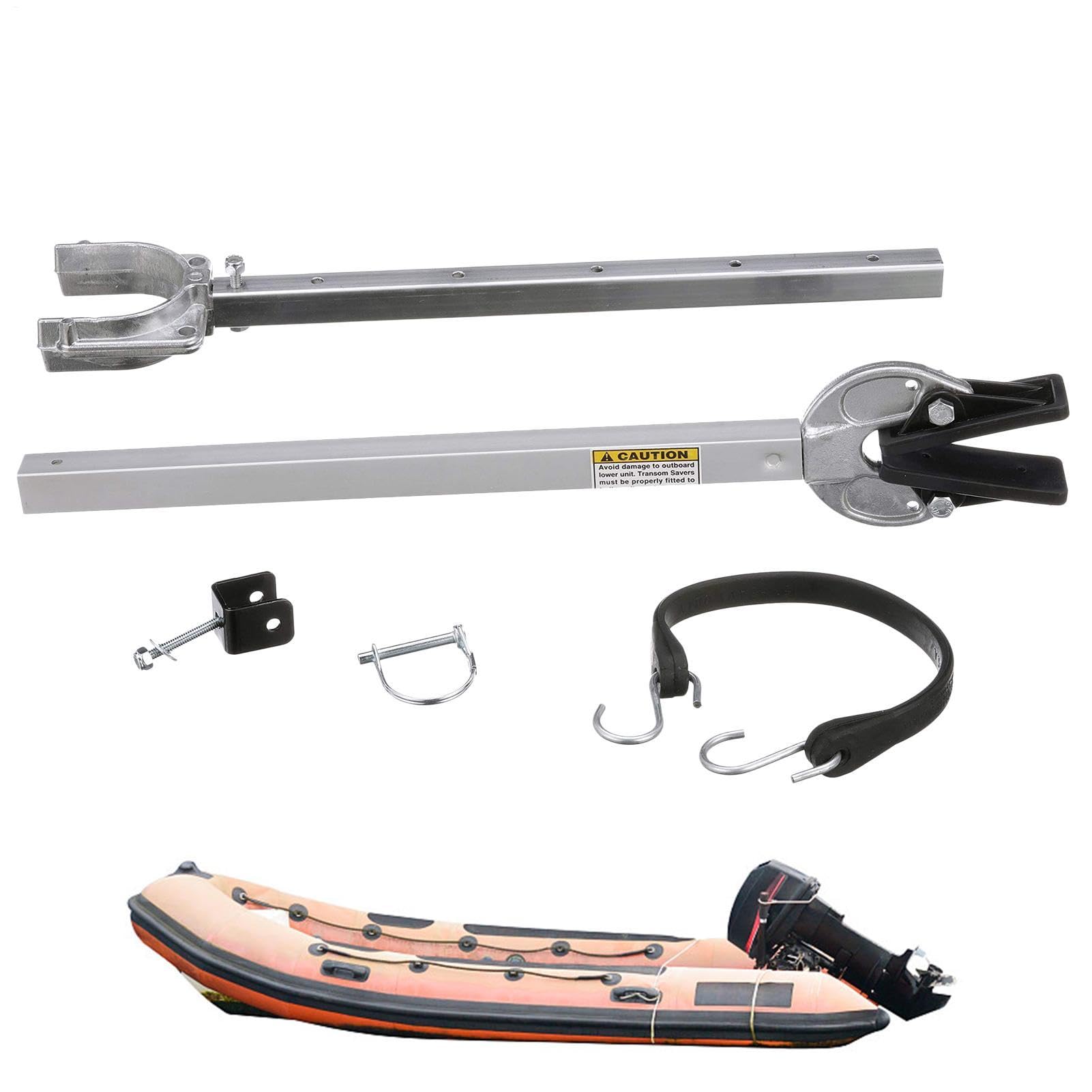 Supporto per motore fuoribordo, regolabile da 58 a 89 cm, ammortizzante, supporto per lo specchio di poppa, per rimorchi a rulli e motori da terra