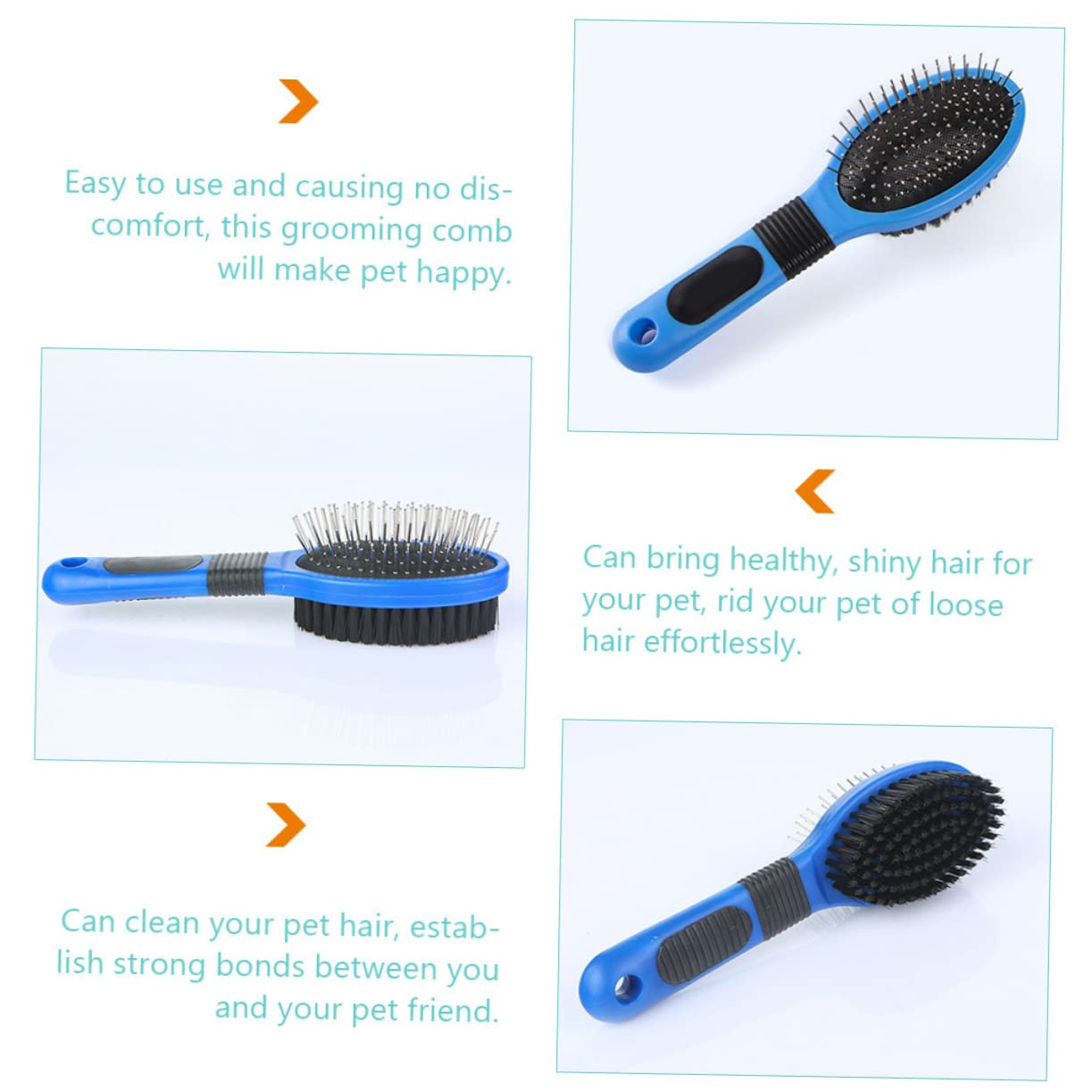 DOITOOL 3stücke Doppelseitiger Haustierkamm Für Katzen Und Hunde Effizienter Haarentferner Mit Massagefunktion Für Und Kurzhaarige Tiere Ergonomisches Design Für Angenehmes Grooming