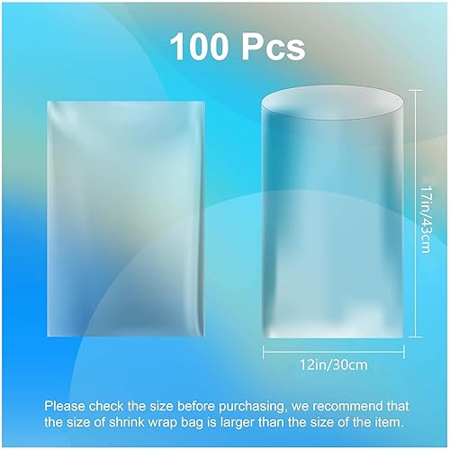 Miniatura 53 de 500 bolsas retráctiles de PVC transparente de 4 x 6 pulgadas con mangas y bandas termorretráctiles, embalaje impermeable para jabón, bombas de baño