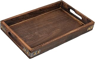 Rectangular Solid Wood Pallet Wood Tray Tea Cup Tray Snack Bread Plate Wooden Serving Refreshment Container Fruit Plate Storage Holder