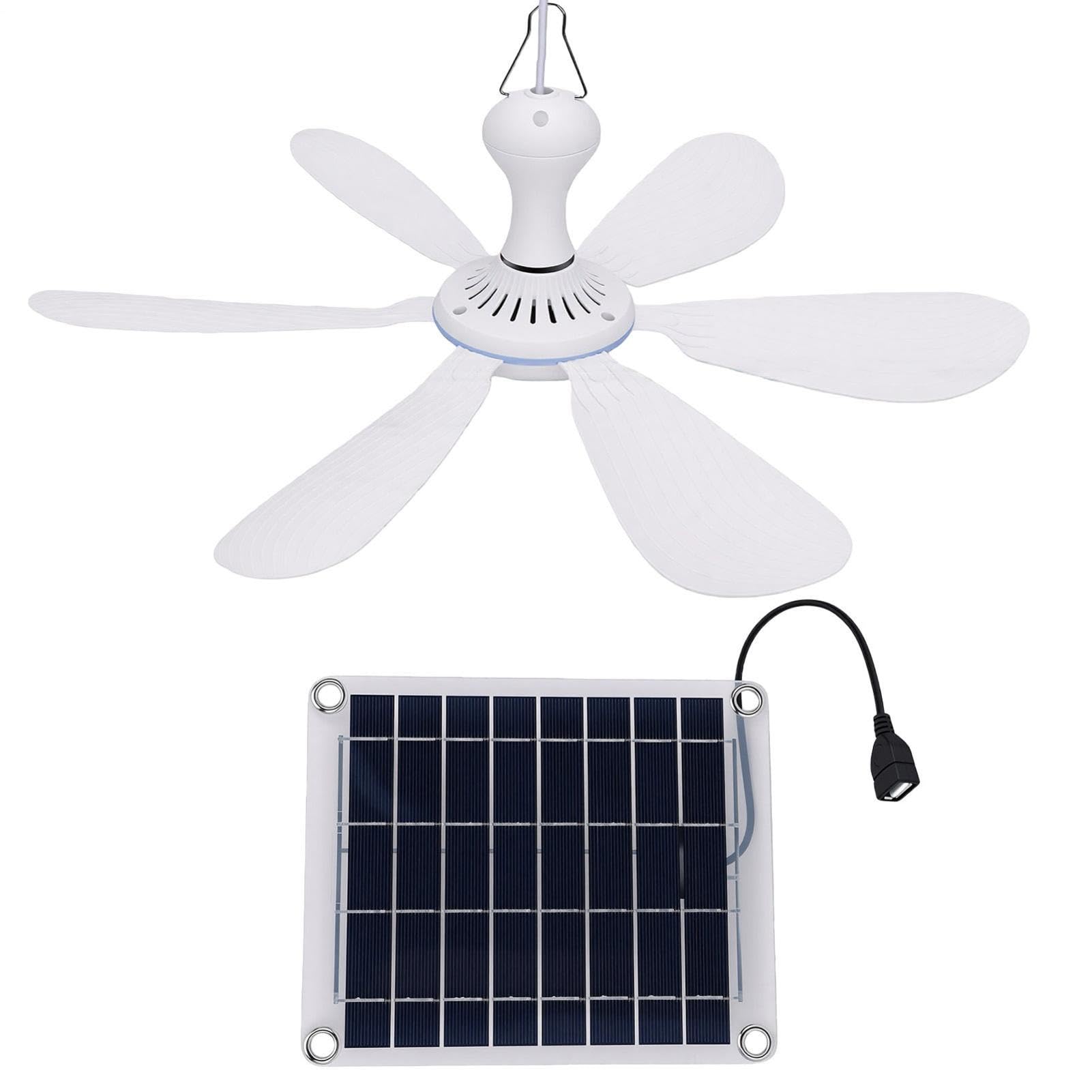 Ventilatore da Soffitto Solare Esterno Kit Pannello Monocristallino Smart