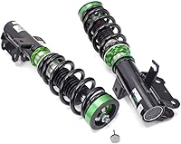 Vista 3 de Rev9 R9-HS2-100 Hyper-Street II Kit de bajada de suspensión de coilover, amortiguador monotubo con ajuste de rebote de 32 clics, longitud completa