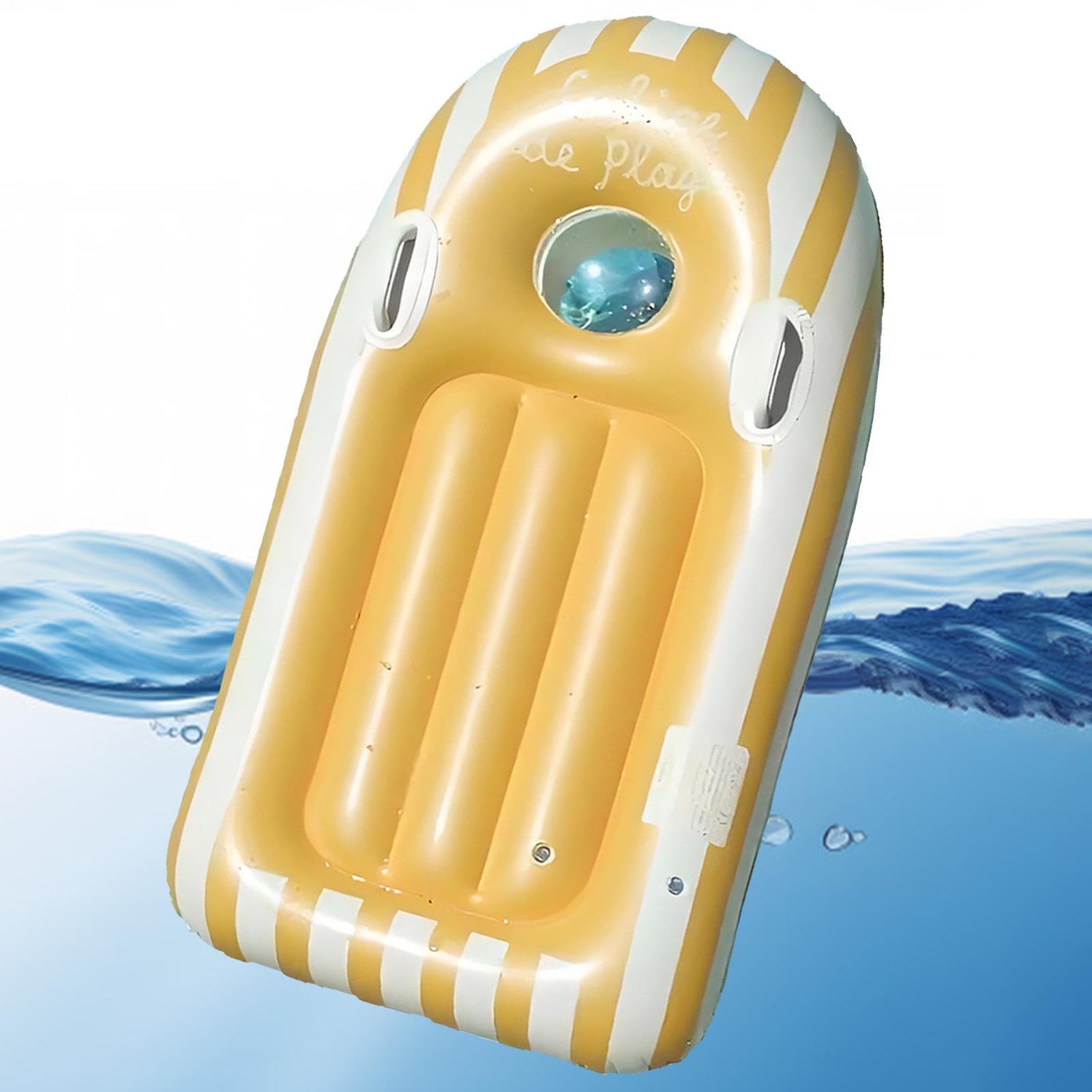 Deska do pływania - Nadmuchiwana deska do pływania Przenośna pływająca z uchwytem | Zabawki podróżne na plażę - na letnie wakacje podróże jeziora woda surfing gry zajęcia sportowe