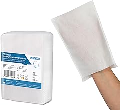 Arnomed 50 x Disposable Washcloths in Water-Repellent Fleece, Disposable Washcloths for Adults & Babies, Soft & Flexible Disposable Washcloth, Disposable Washcloth for Single Use