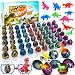 60 Pack Dinosaur Eggs Hatch Easter Dinosaur Egg Toys Crack Novelty Mini Dino Egg Assorted Color Grow in Water Hunts Easter Dinosaur Party Supplies for Kids Boys Girls Easter Basket Stuffers Birthday Gift Classroom Learning