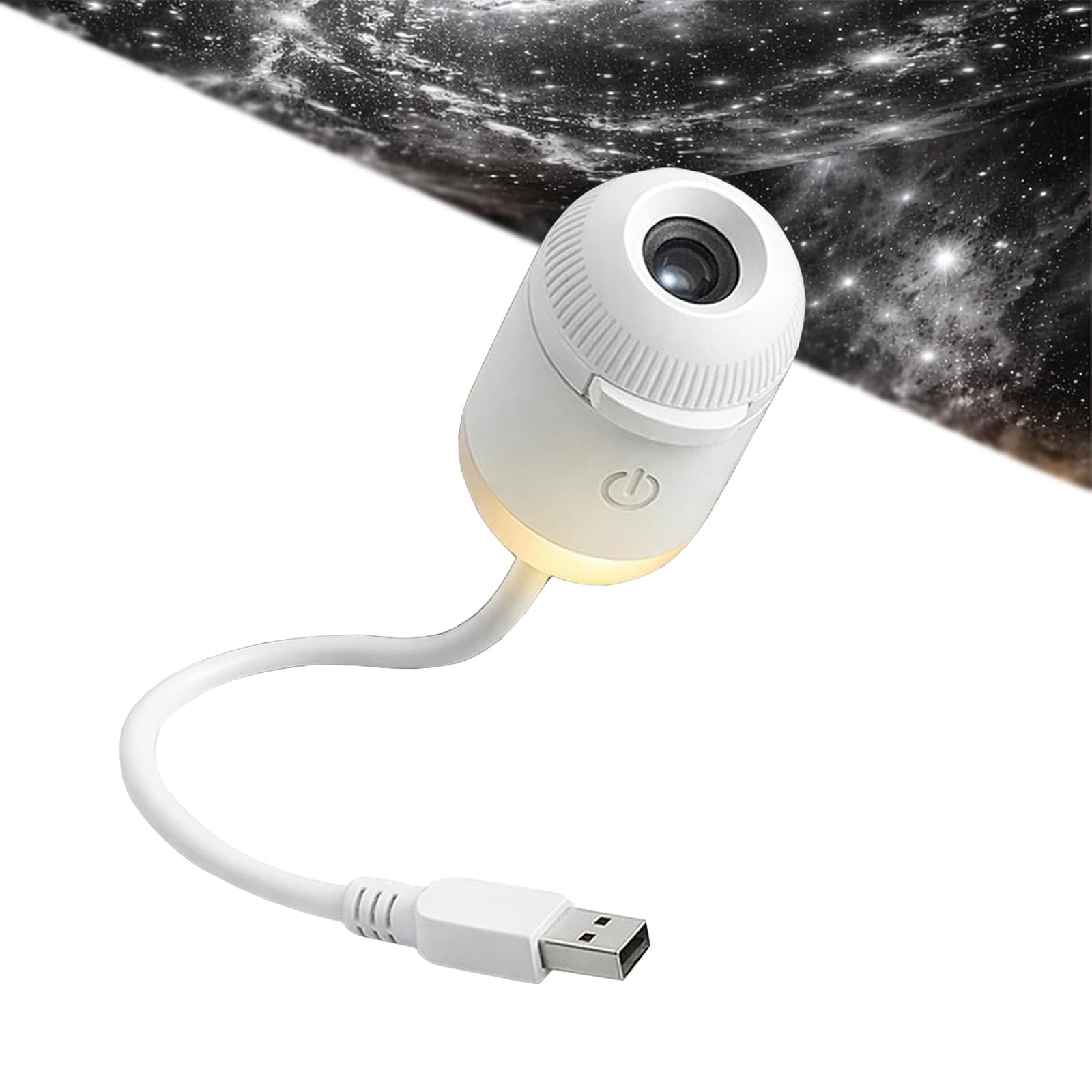 Proiettore Galassia 2 in 1 Luce Notturna con Pellicole di Proiezione Scorrevoli, Luce Notturna Galaxy-Soffitto Via Lattea Illuminazione d'atmosfera, Proiettore Cielo Stellato Regolabile (F-24)