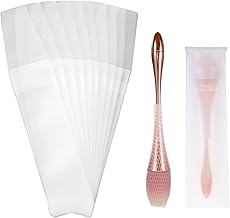 70 Pcs Makeup Brush Cover kit Reusable Mesh Net Makeup Brush Cover Expandable (60 Pcs) Lightweight and Durablility Make up Brushes Pouch(10 Pcs) for Travel Storage