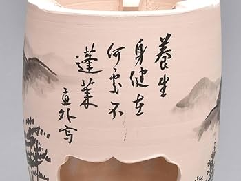 Amazon.co.jp: 白泥 涼炉 雲林院宝山（作）田能村直外（画）共箱
