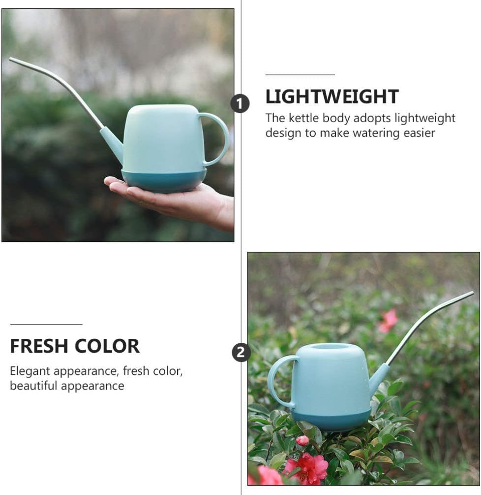 Cabilock Indoor Watering Pot 1l Small Gardening Kettle Durable Plastic Long Spout for Easy Plant Care
