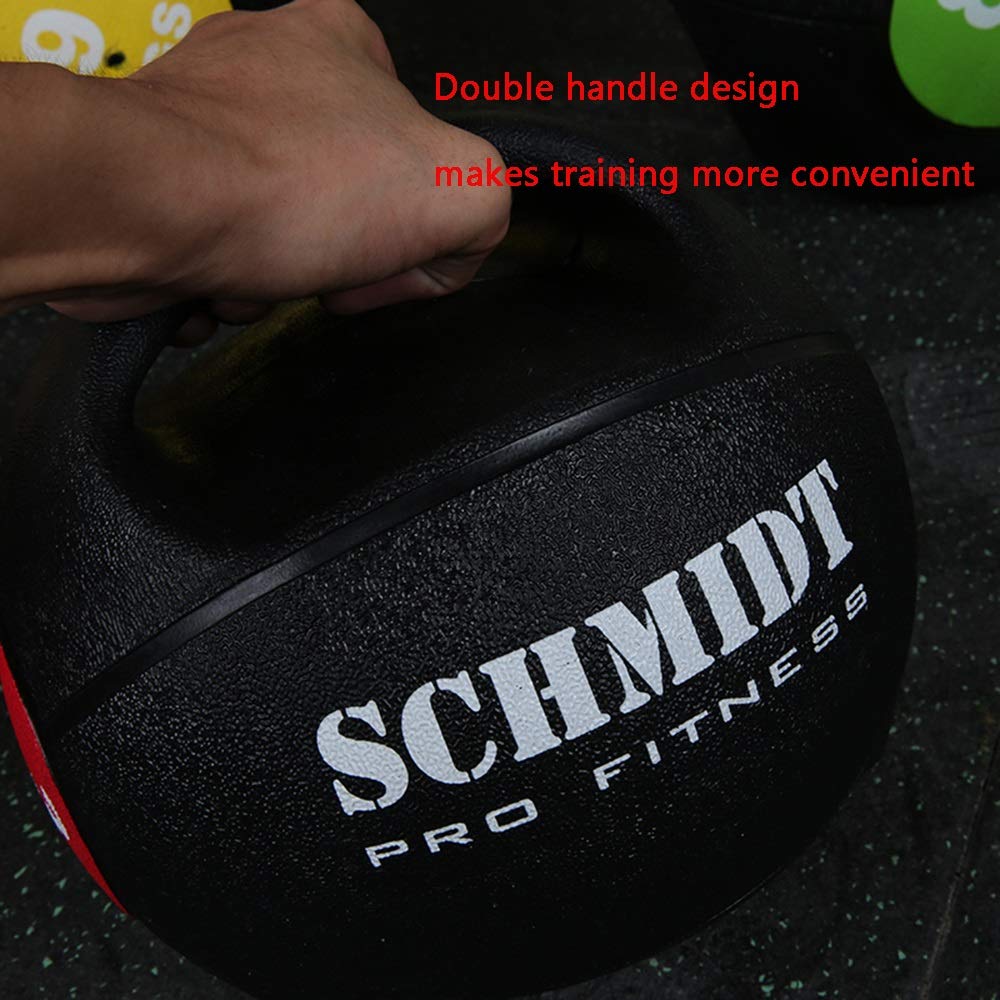 Palle mediche Fitness Binaural Medicine Ball, Gomma Palla Rimbalzante, Attrezzature Pesi Squat Boxing Formazione for Uomini E Donne A Sfera di gravità, 3kg-10KG (Size : 10kg)