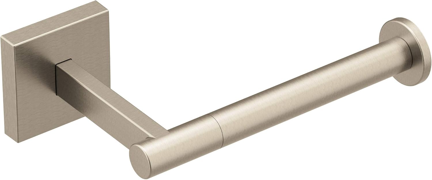Moen BP1808BN Triva SinglePost Toilet Paper Holder, Brushed Nickel