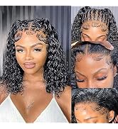 Forevermore Curly Lace Front Wig Human Hair For Black Women 4X4 Lace Closure Wig 14inch Pre Pluck...