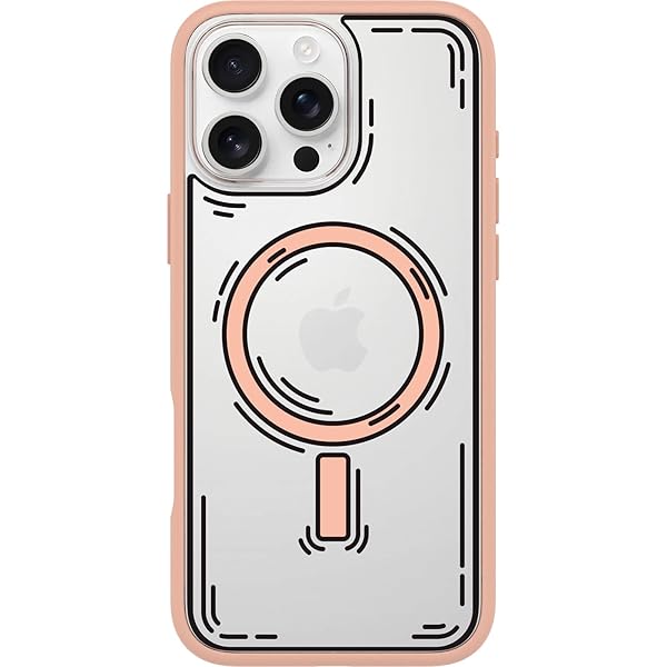 OtterBox iPhone 16 Pro Max Symmetry Series Clear Case - Doodle Cover