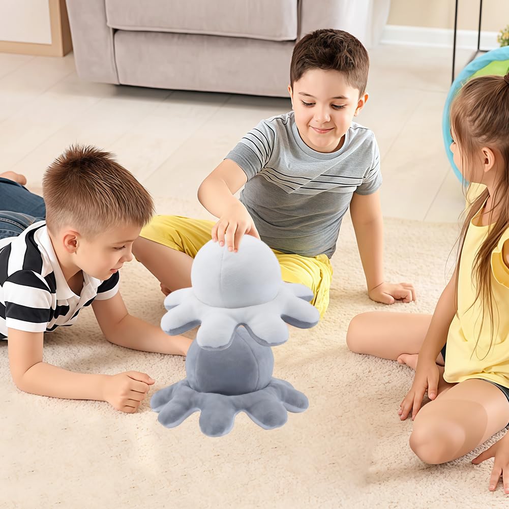 Pulpo de peluche reversible de TikTok de doble cara
