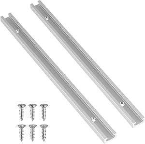 QWORK® 91 c T-Track T-Slot en Aluiniu, Rail à Onglet en T pour Scie
