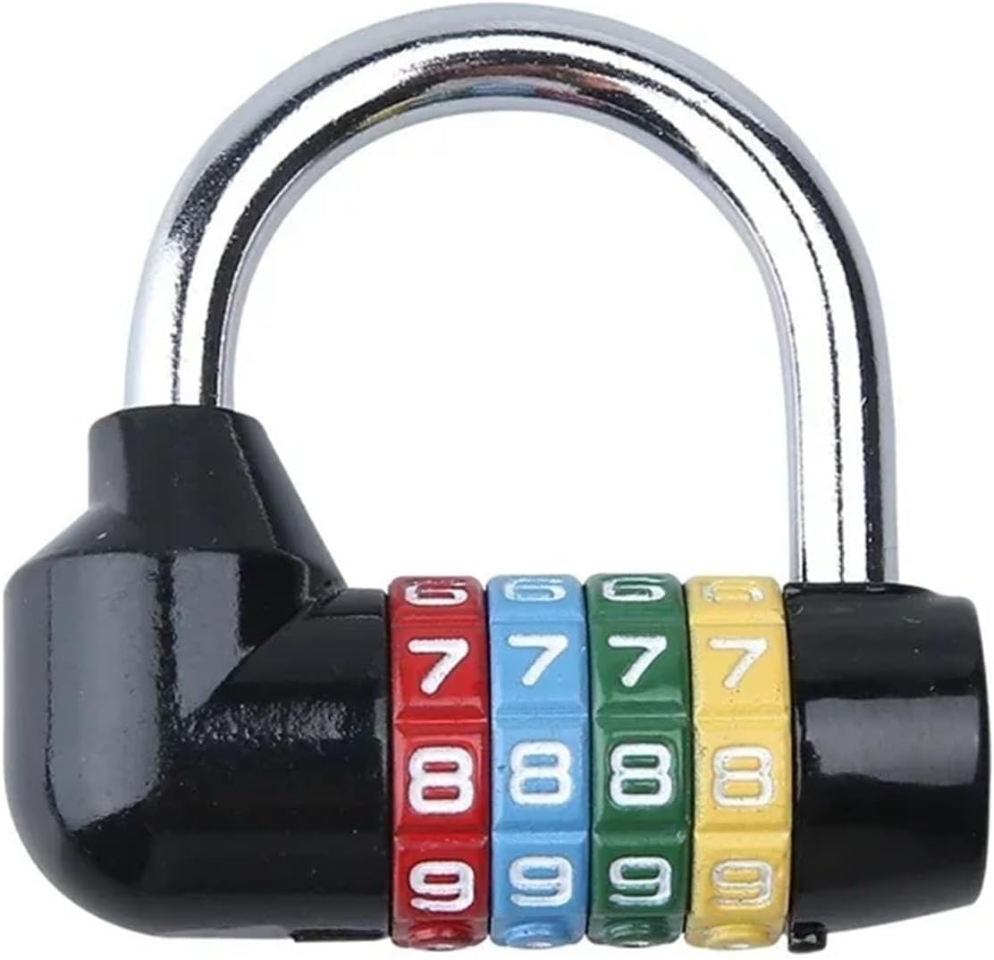 4 Letters Combination Padlock Code Password Lock for Door Cabinet Drawer Bike Motorcycle Student Locker MMS61 1Pcs(White)