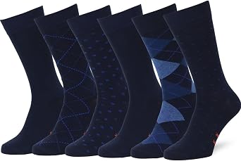Easton Marlowe Mens Dress Socks Combed Cotton Classic Patterns No Toe Seam Comfort Moisture Wicking Reinforced Heel C