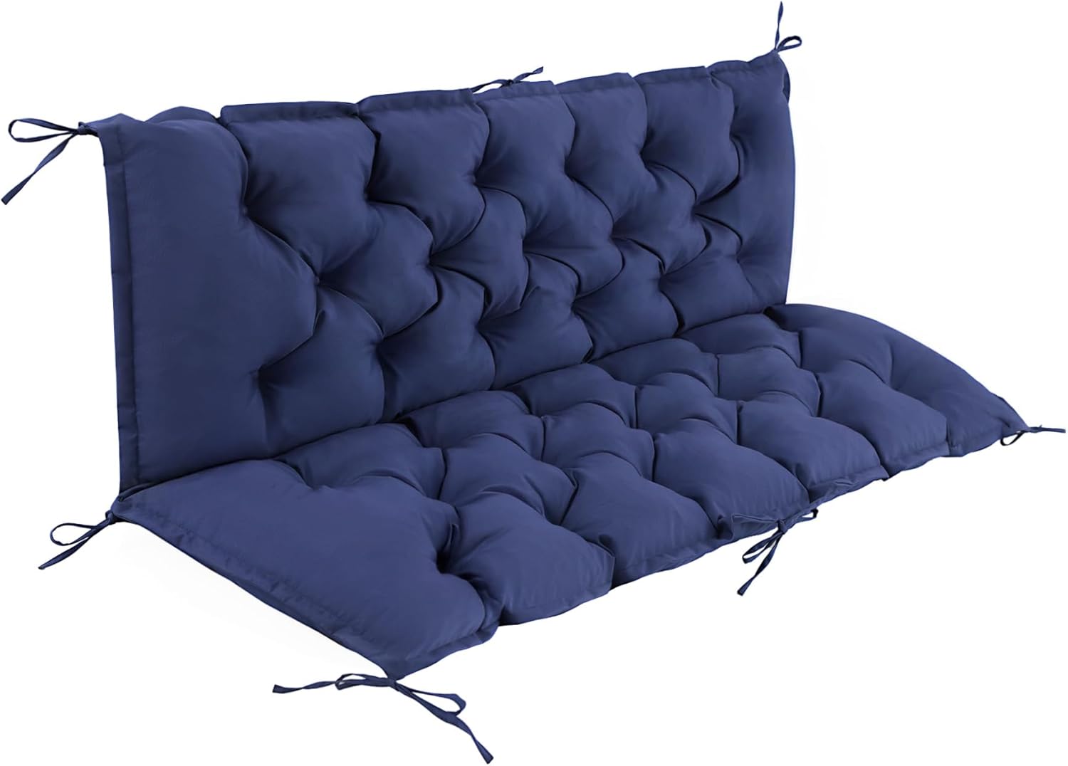 Porch Swing Cushions, Waterproof Swing Cushions for Outdoor Furniture, Patio Swing Cushion 3 Seater for Bench Seat, Glider, Settee, Loveseat, Wicker, 60×40×4 Inch, Navy Blue