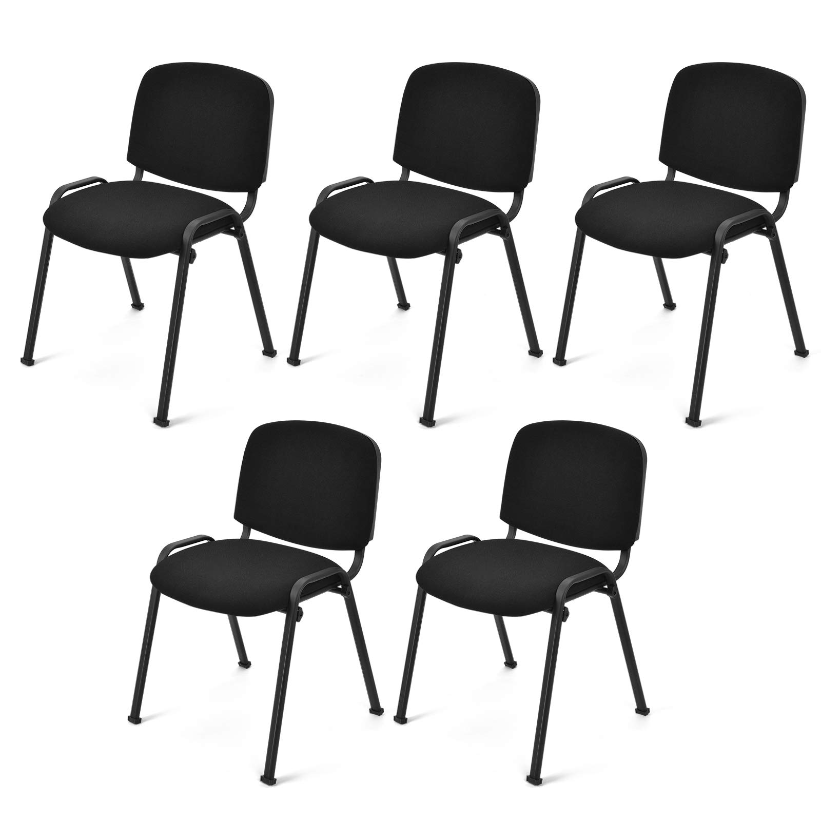 Stackable Chairs 5-Pack Stackable Conference Chairs - Ergonomic Office ...