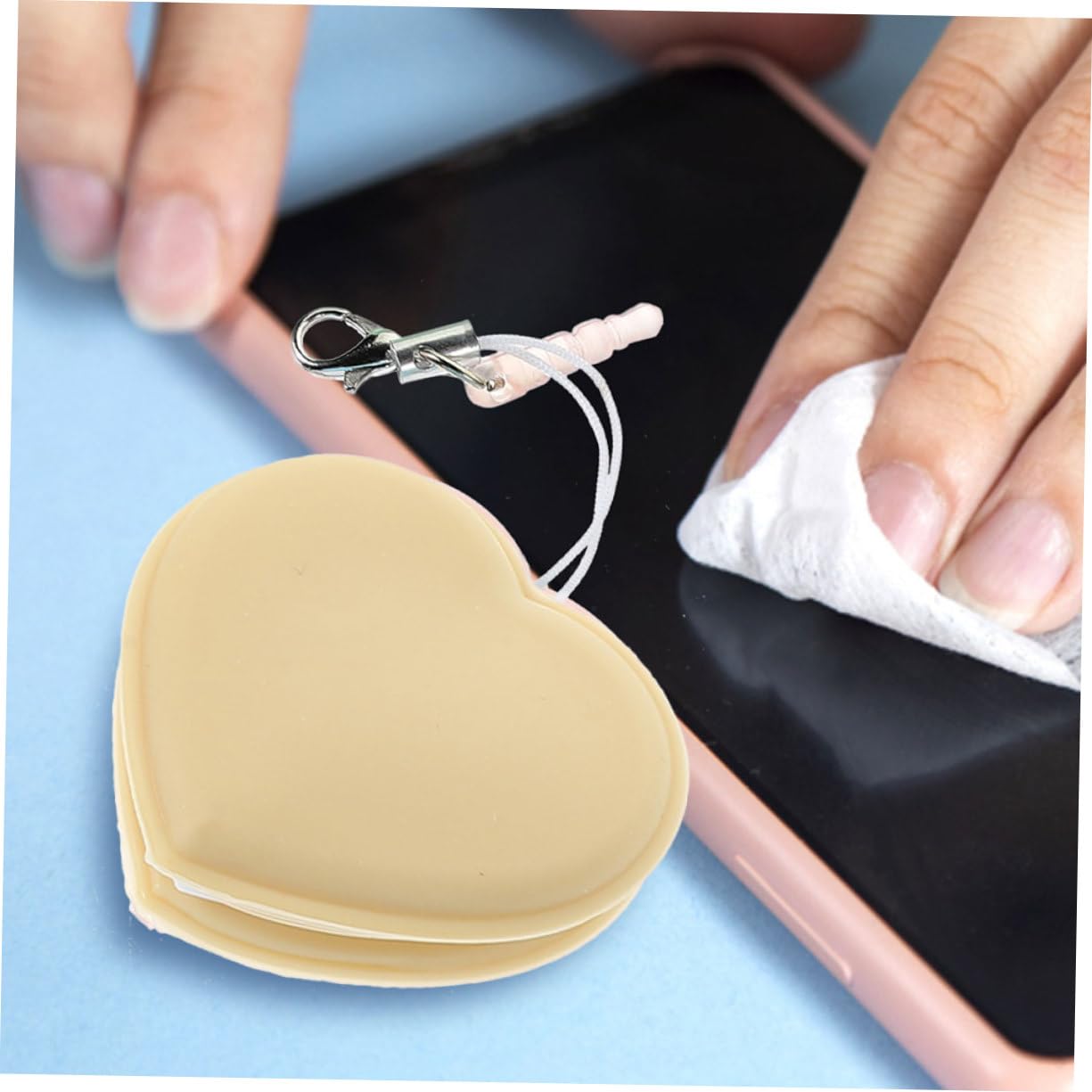 FRCOLOR Phone Screen Wiper Macaron Screen Cleaner Mobile Phone Screen Wipe Screen Eyeglass Brush Macaron Phone Screen Cleaning Glasses Cleaner Wipes Silk Screen Cartoon